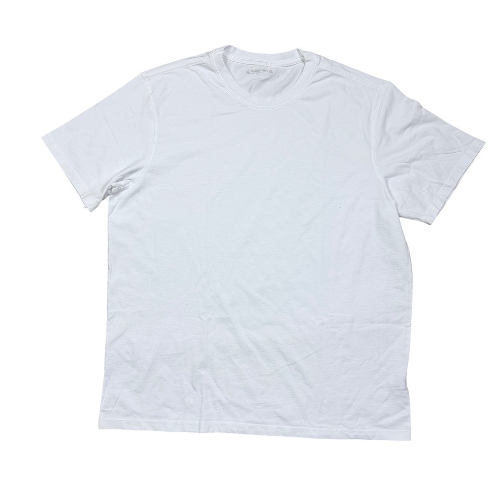 NWOT American Giant Men's XL Premium Slub Crew Tee Bone White Short Sleeve - Picture 2 of 7